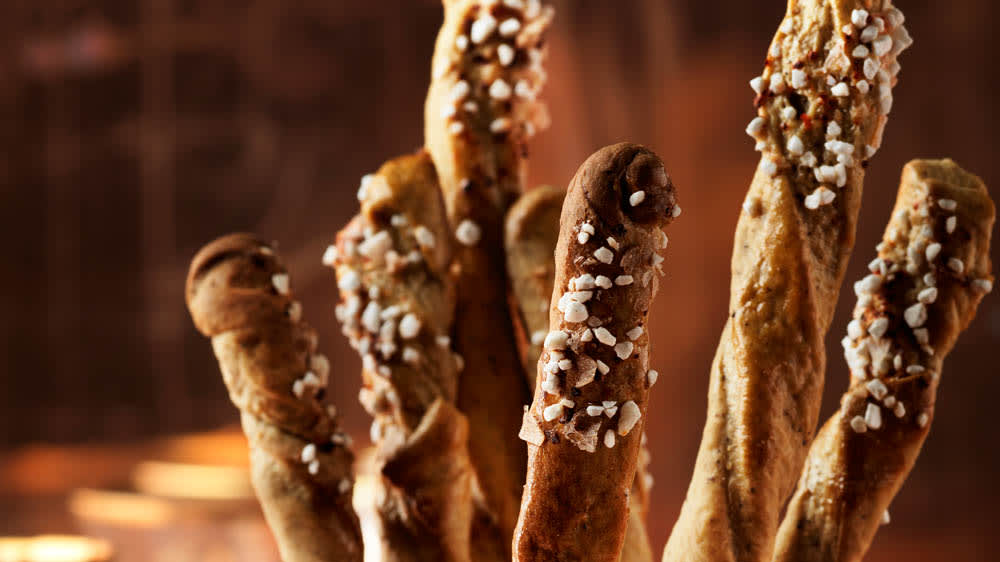 Pepparkaksgrissini med ädelostkräm