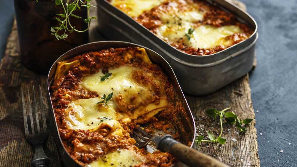 Grön lasagne med paprika, ricotta och linser