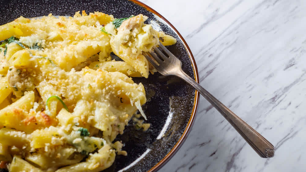 Krämig kycklingpasta med palsternacka