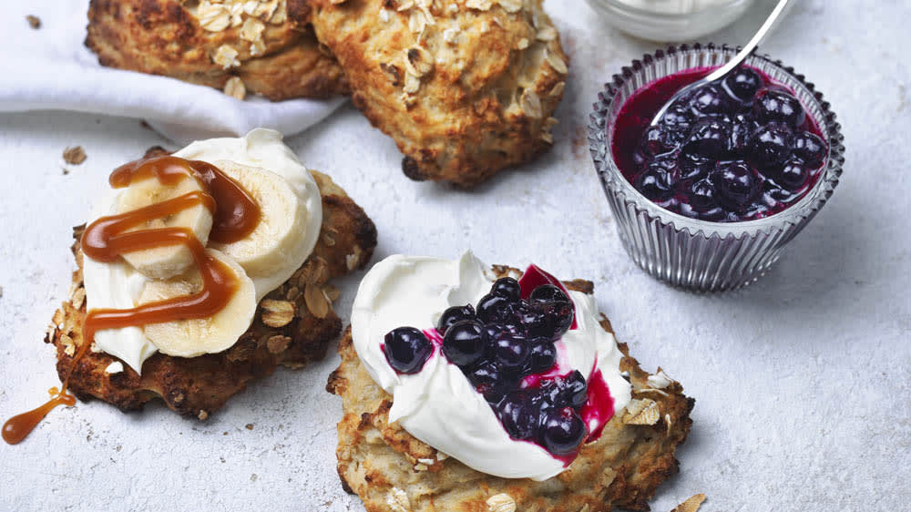 Snabba glutenfria havrescones