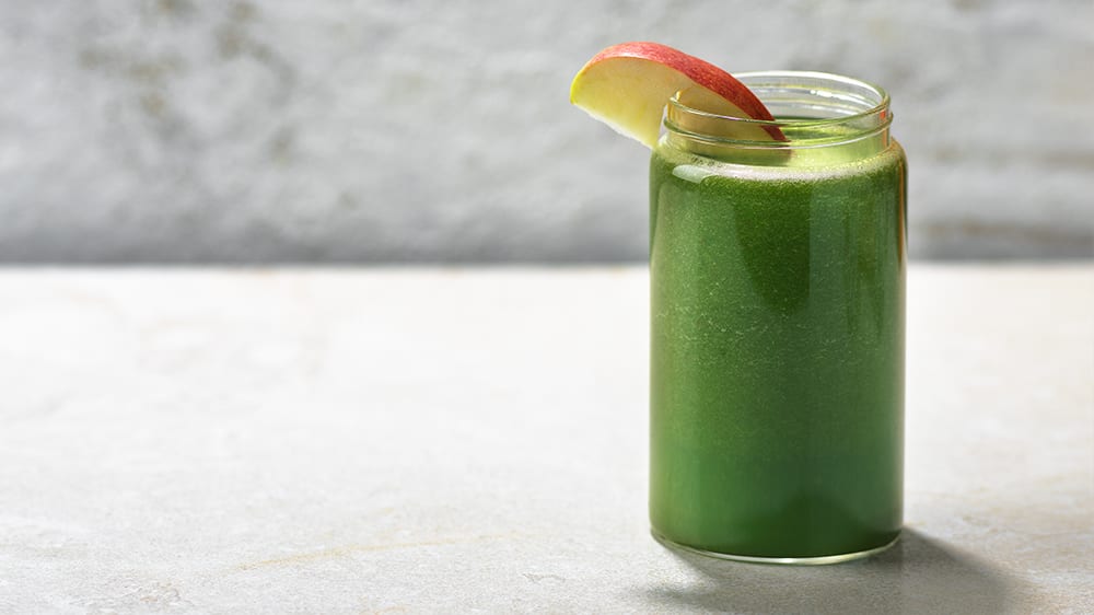Green hot smoothie