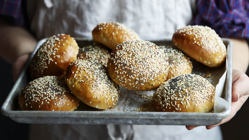 Hamburgerbröd med potatis