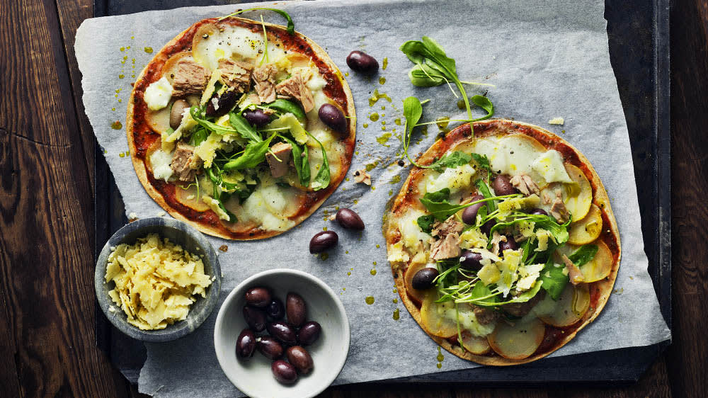 Snabb tonfiskpizza