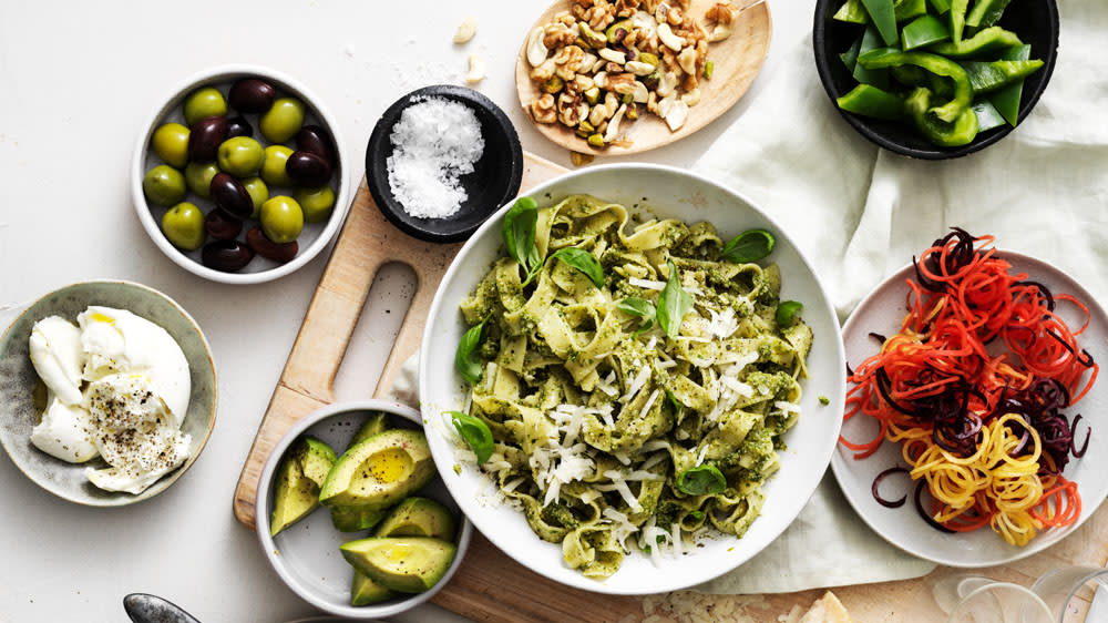 Plockig pastasallad för stora & små