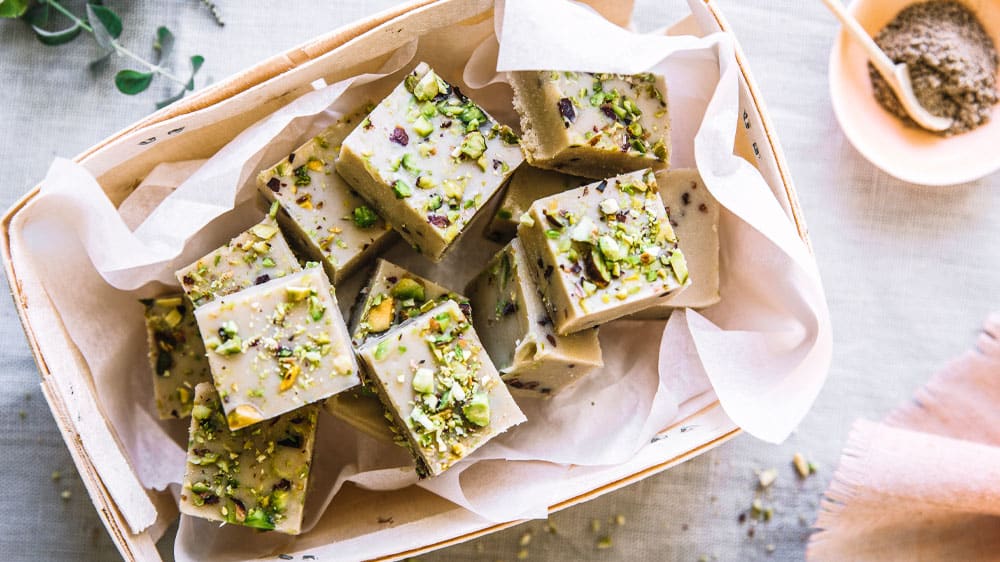 Tahinifudge med kardemumma