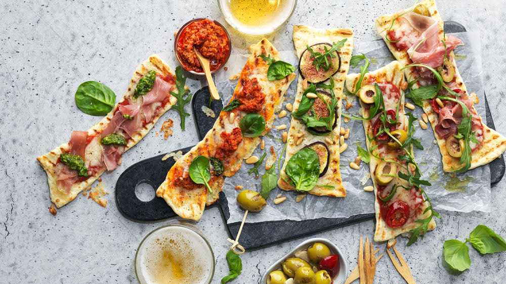 Pizzabites med topping