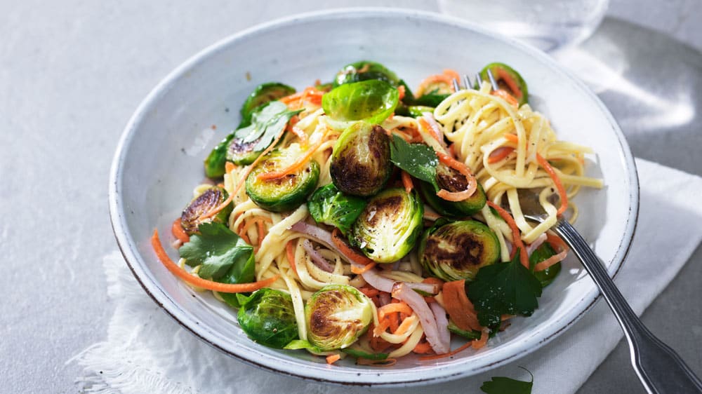 Morotsspaghetti med kassler