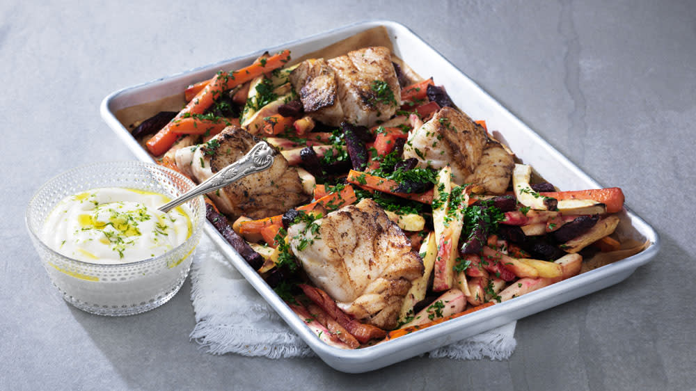 Stekt torsk med rotfrukter & limeaioli