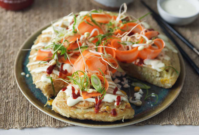 Okomiyaki – japansk omelett med vitkål