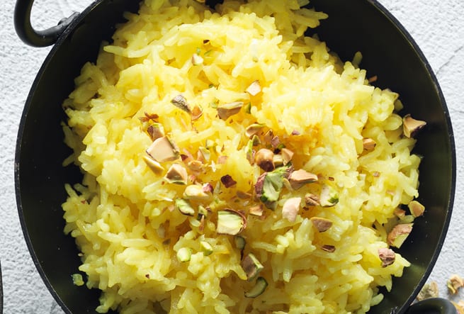 Ris med ingefära och gurkmeja