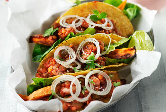 Böntacos med mexismak