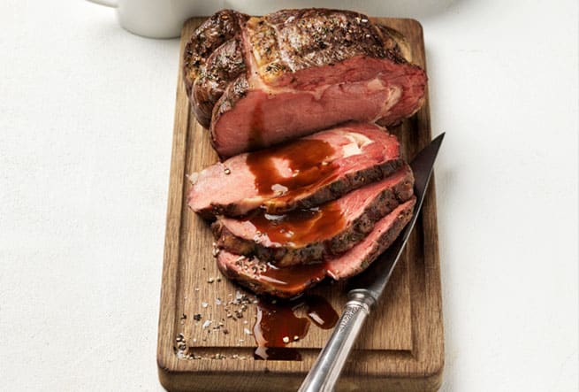 Helstekt entrecôte med potatissallad