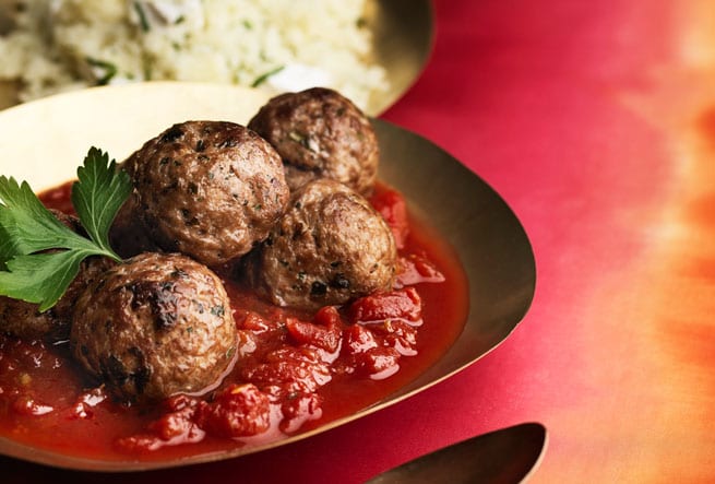 Kryddiga lammfärsbullar