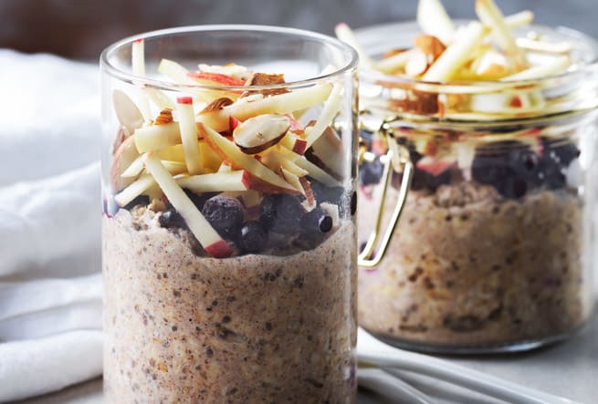 Overnight oats i burk