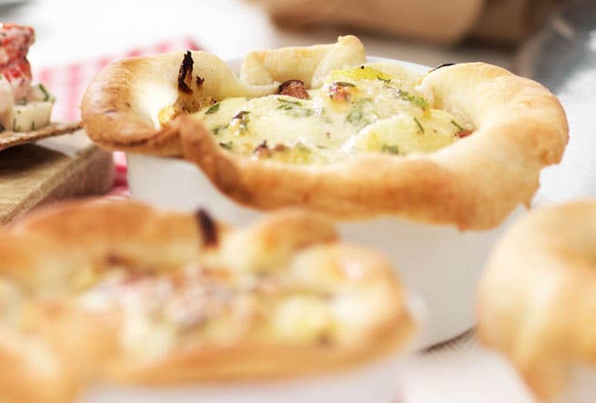 Potatispaj med kantareller och Västerbottensost