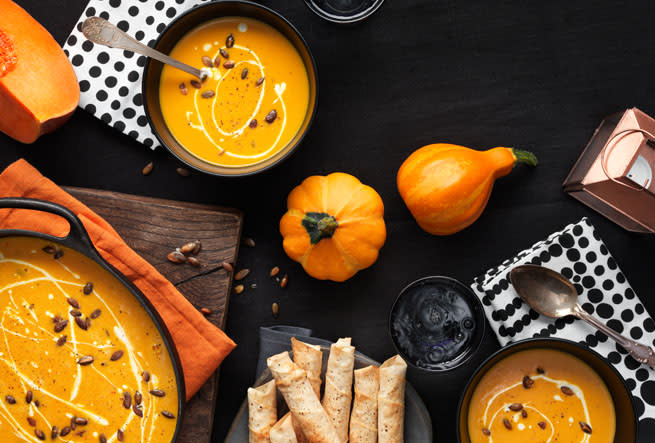 Pumpasoppa med ingefära och chili