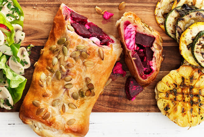 Rödbetsrulle med fetaost