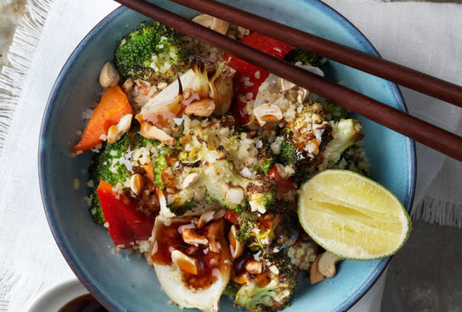 Teriyakigrönt med cashewnötter