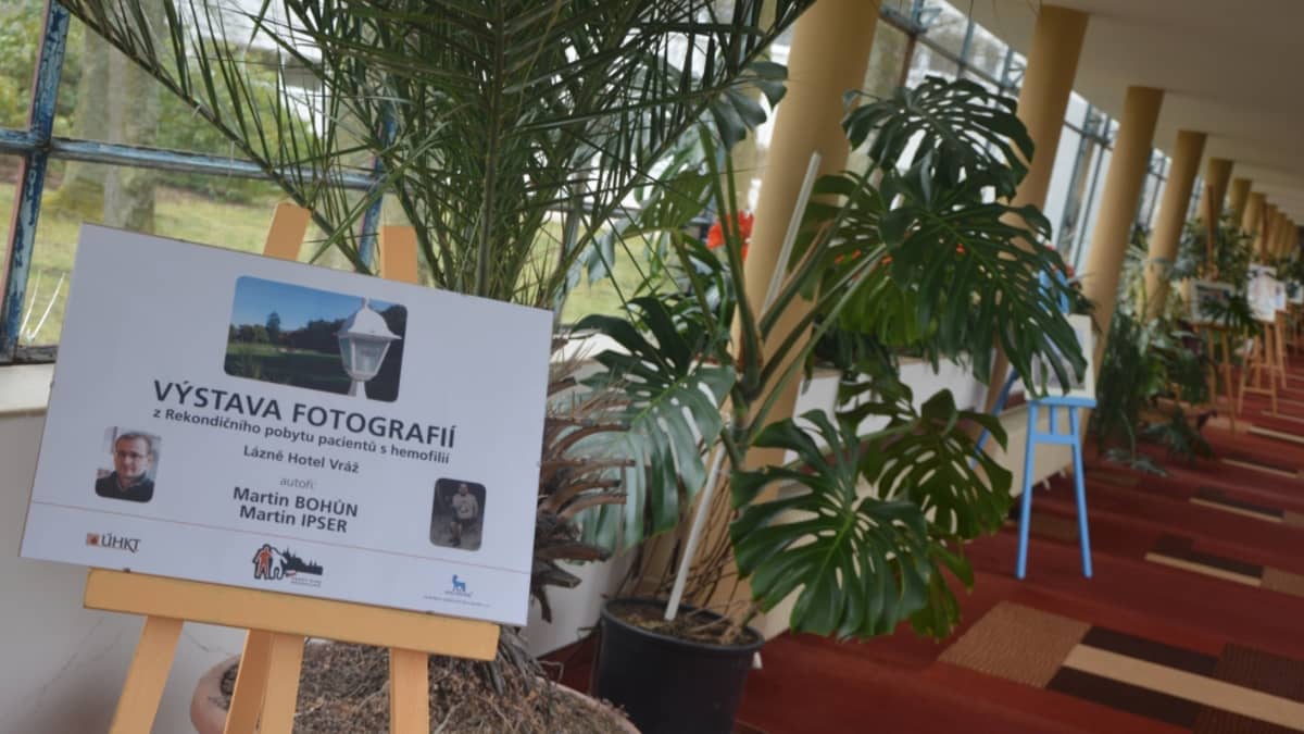 Lázně Vráž fotografickým pohledem hemofiliků