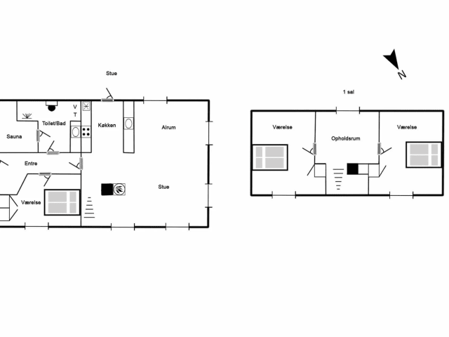 Grundriss Porsevej 12 Henne Strand