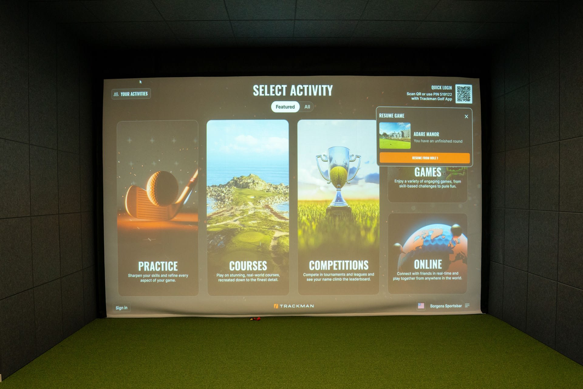 Golfborgen Varde - Golfsimulator