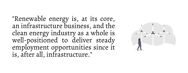 Renewable energy is at it's core infrastructure