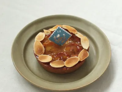 キャラメルバナナの焼きタルト