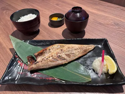 さばの干物半身　炭火焼魚膳　静岡県沼津直送