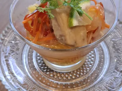 柑橘香る白身魚のエスカベッシュ