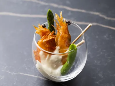 有頭エビのアイオリ