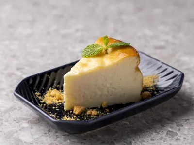 バスクチーズケーキ メープルシロップ