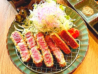 豪州まろやか牛　桜島溶岩焼牛かつ膳