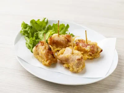 生ハムとカマンベールチーズのビアフリット　Beer Furito