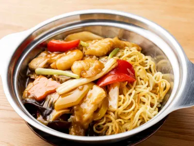 麵飯料理　五目あんかけ焼きそば