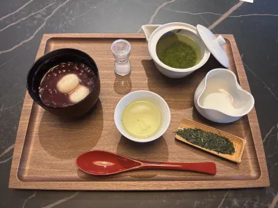 白玉ぜんざいと静岡牧之原煎茶「つゆひかり」セット