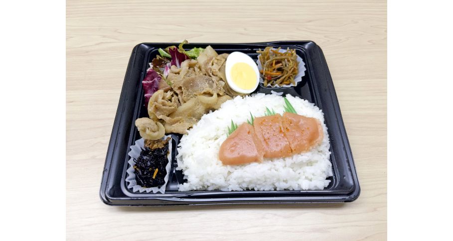 明太子弁当・豚の生姜焼き