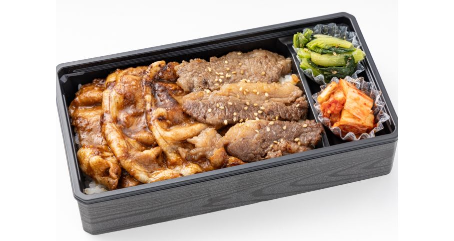 牛カルビともち豚弁当