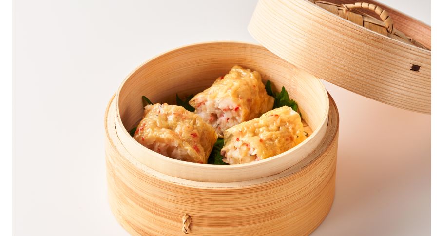 海鮮の湯葉巻き焼売 3個