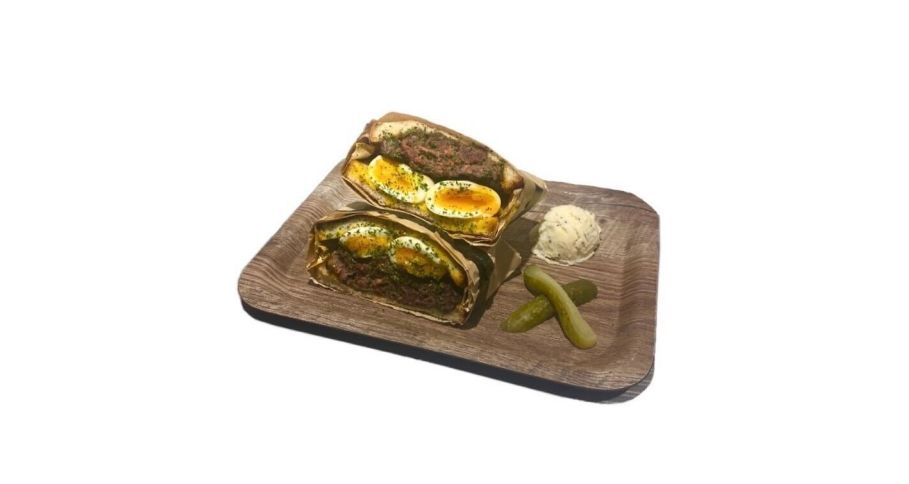 ハンバーグエッグサンド