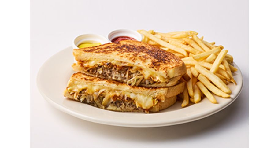 ⭐︎ネギ味噌バーガーメルトプレート