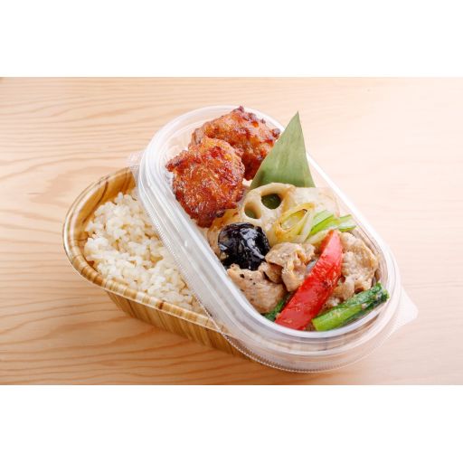 【前日11:00までのご注文】野菜炒めと唐揚げ弁当-0