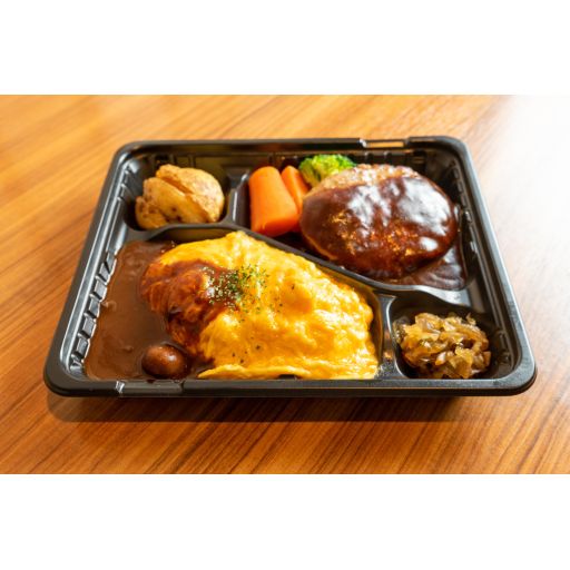 日比谷松本楼 横浜ジョイナス店 オムライスとハンバーグ弁当 New Port ニューポート デリバリープラットフォーム