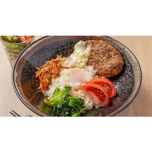 横浜野菜 地産地消 Tsubaki食堂 和風ロコモコ丼 New Port ニューポート デリバリープラットフォーム