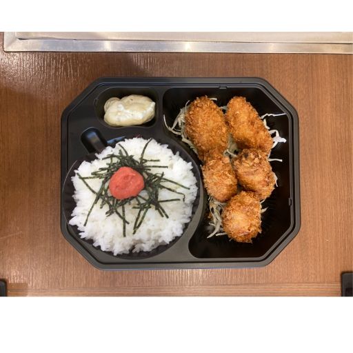 広島県産大粒牡蠣フライ弁当（5個）-0