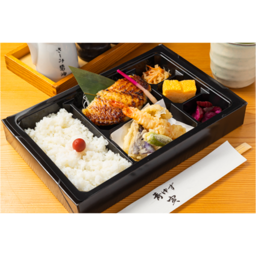 銀だらと天ぷら弁当-0