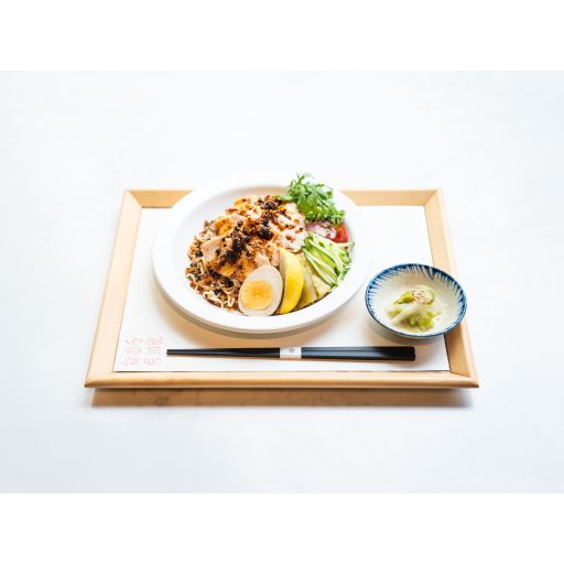 【夏季限定】よだれ鶏と自家製ラー油の冷やし中華麺-0