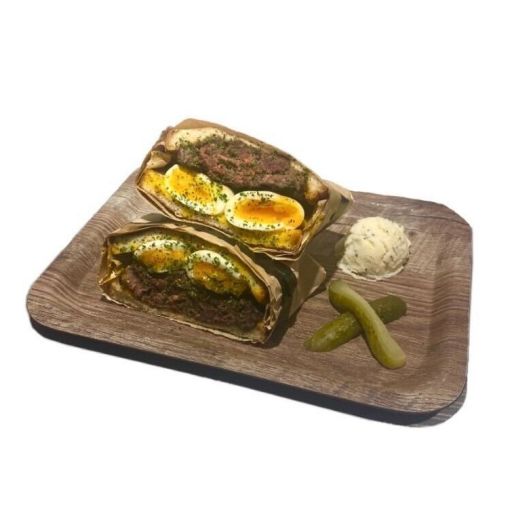 ハンバーグエッグサンド-0