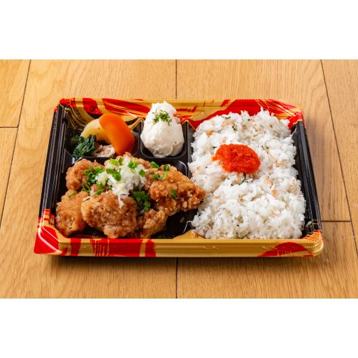 ねぎだく油淋鶏とちりめんごはん-0