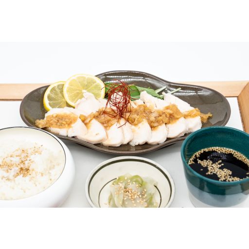 (数量限定)蒸し鶏のカオマンガイ風定食-0