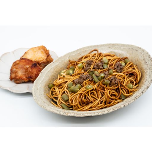 (数量限定)汁なし担々麺 ライス&カラアゲセット-0